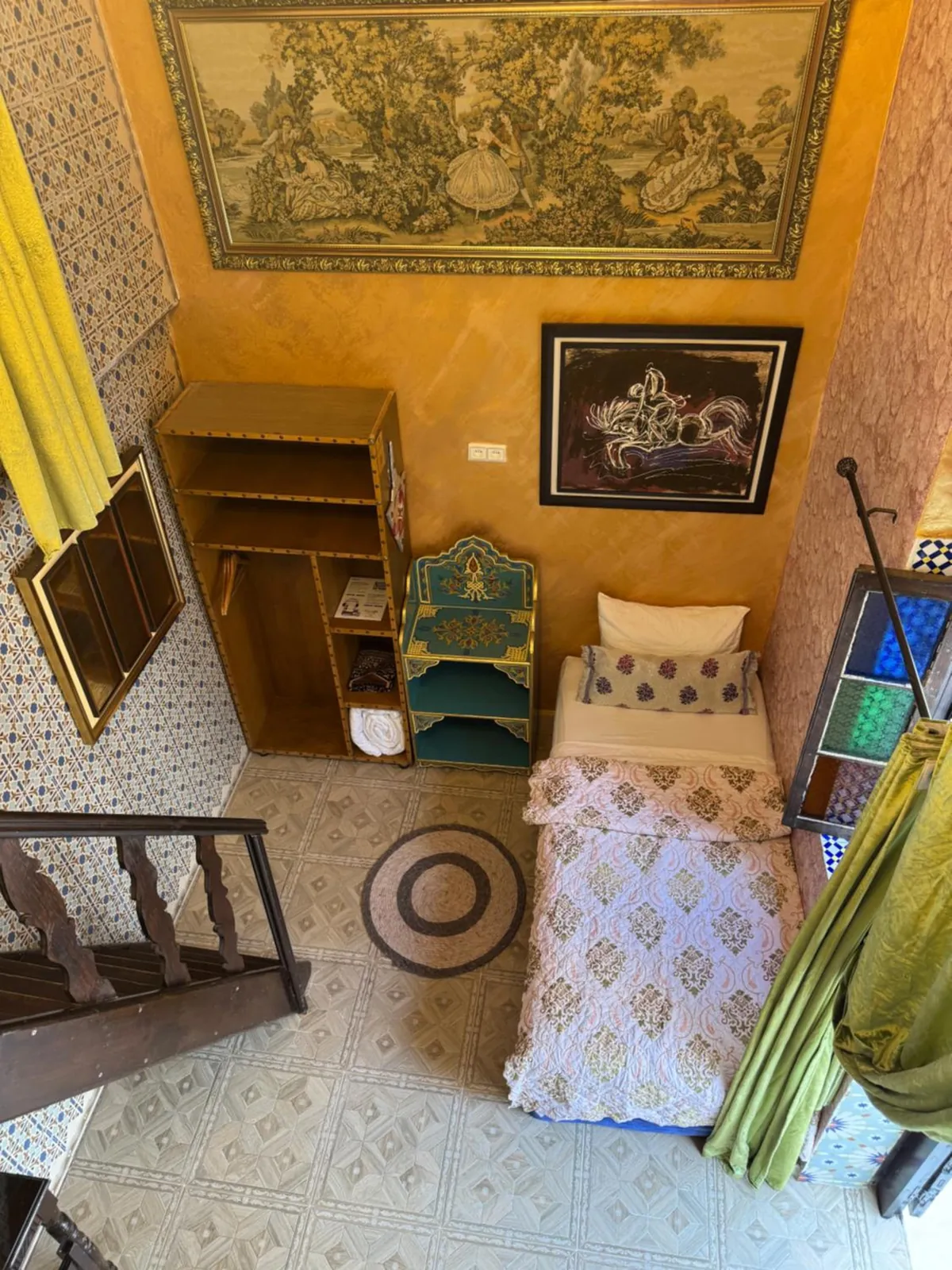 La chambre Jawhara, vue de la mezzanine